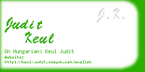 judit keul business card